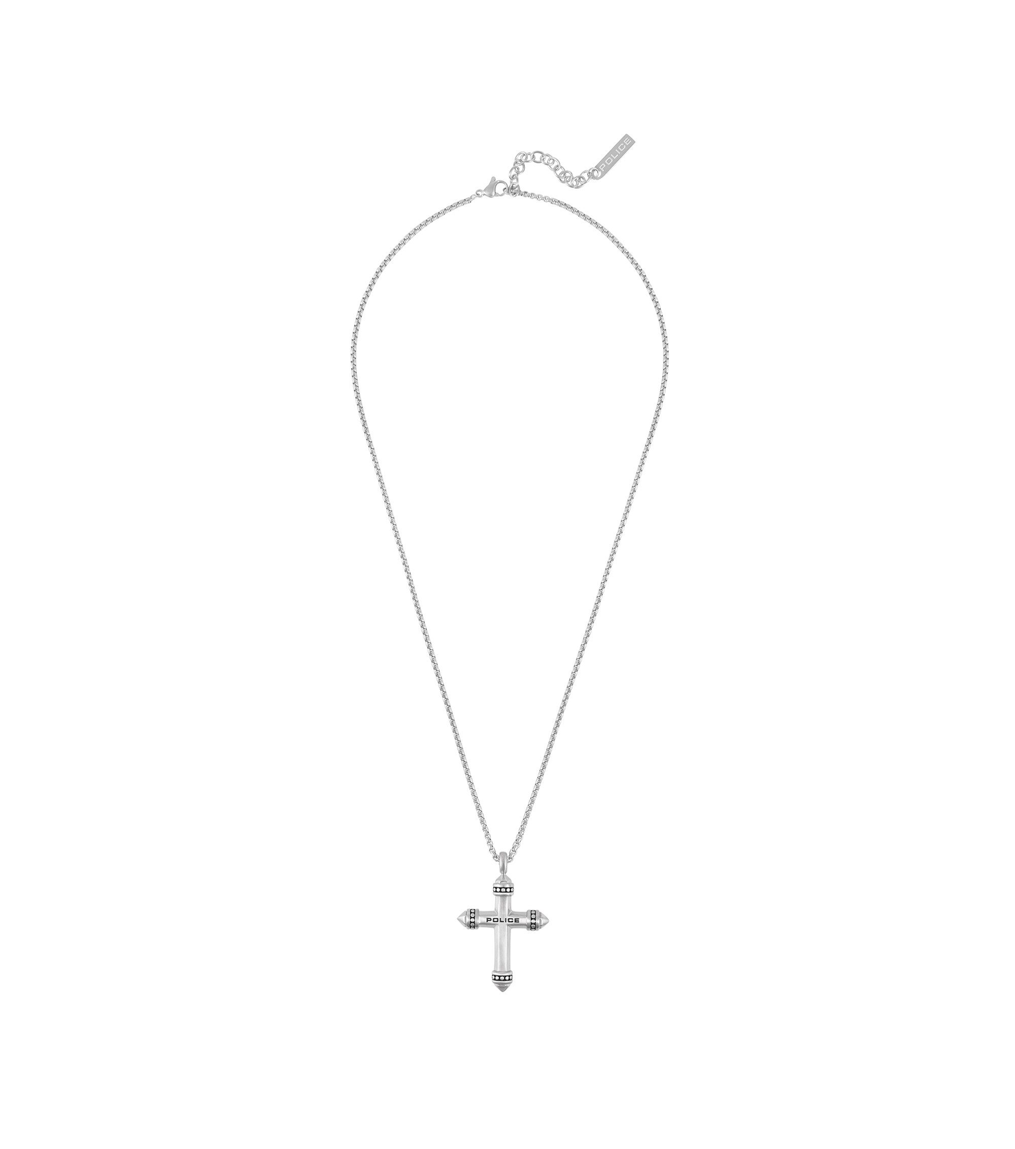 Police Kette mit Anhänger Crossrange Kreuz
