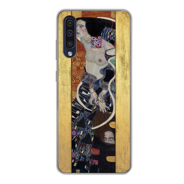 MuchoWow Handyhülle Judith II Salomè - Gustav Klimt Handyhülle Samsung Galaxy A50 Smartphone-Bumper Print Handy