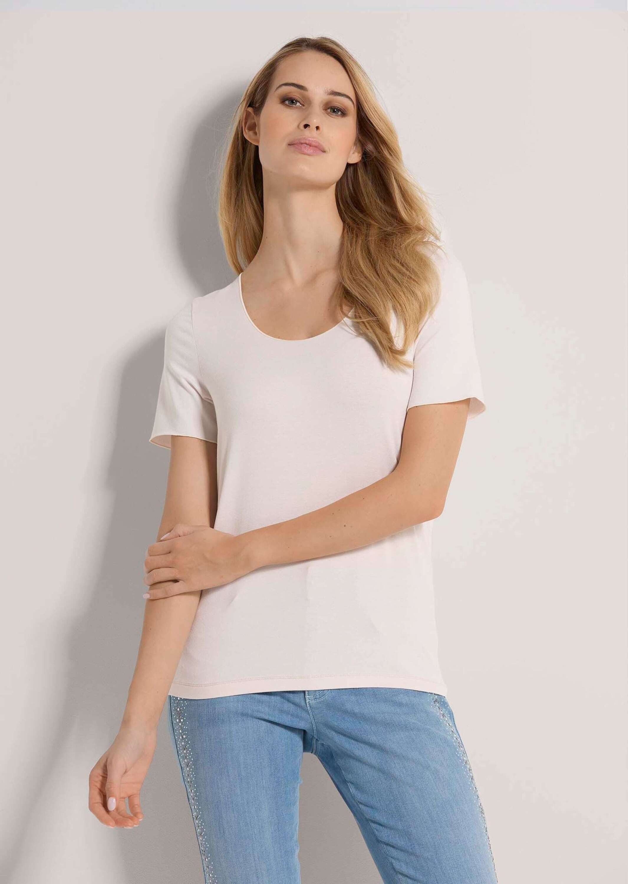 Kurzarmshirt Rundhals-Shirt