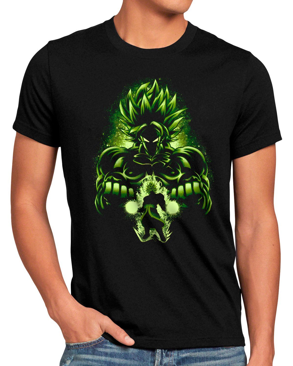 style3 Print-Shirt Herren z T-Shirt Legendary dragonball songoku Super-Saiyajin gt kakarot