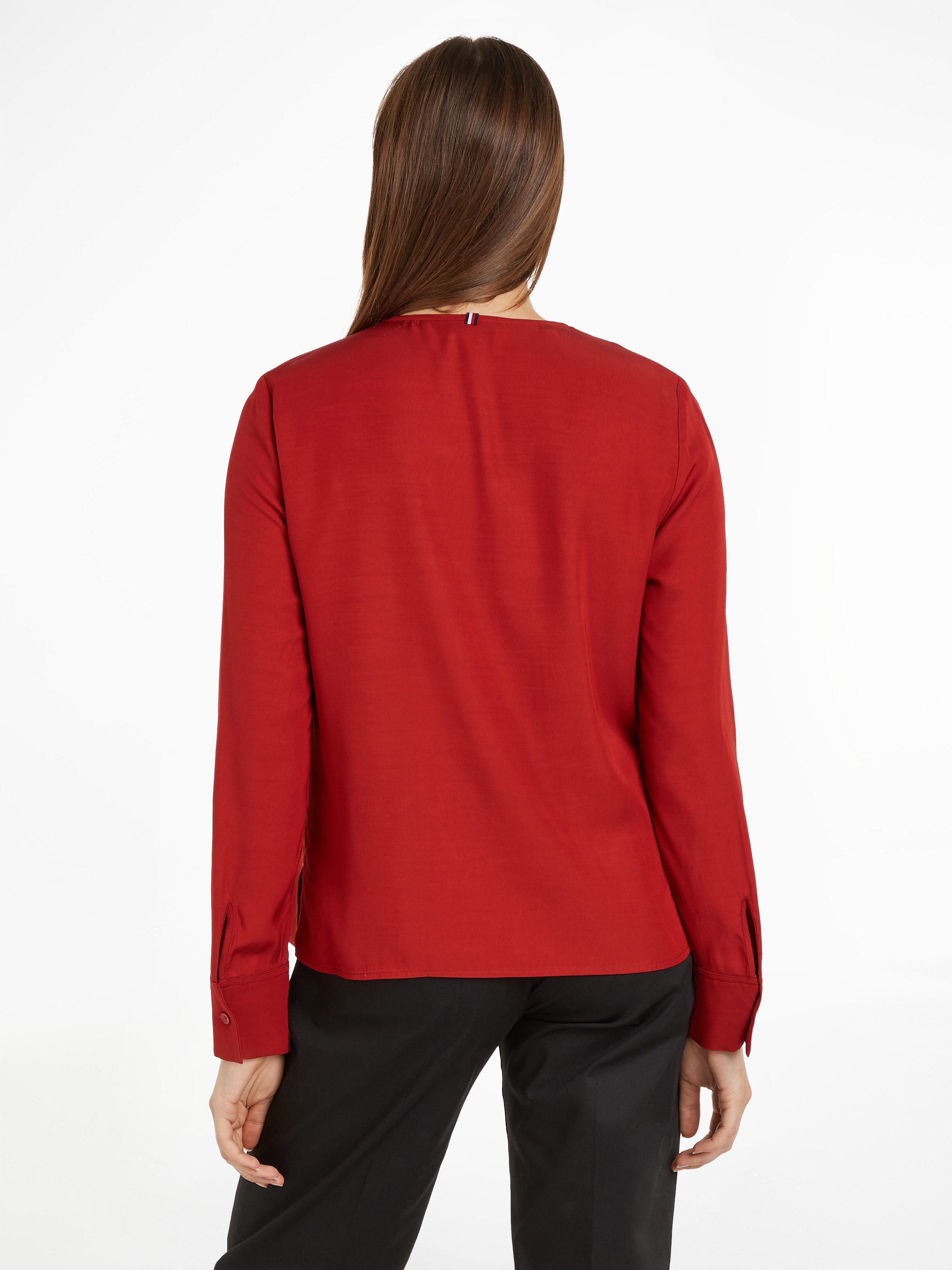 Tommy Hilfiger Klassische Bluse VISCOSE REGULAR günstig online kaufen
