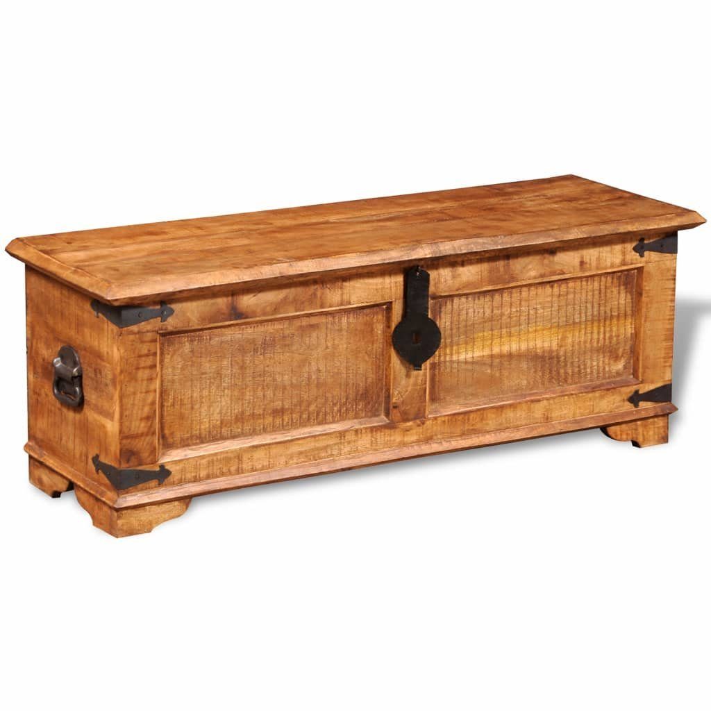 vidaXL Truhe Хранилищаstruhe Holztruhe Schatzkiste Holzkiste Raues Mangoholz