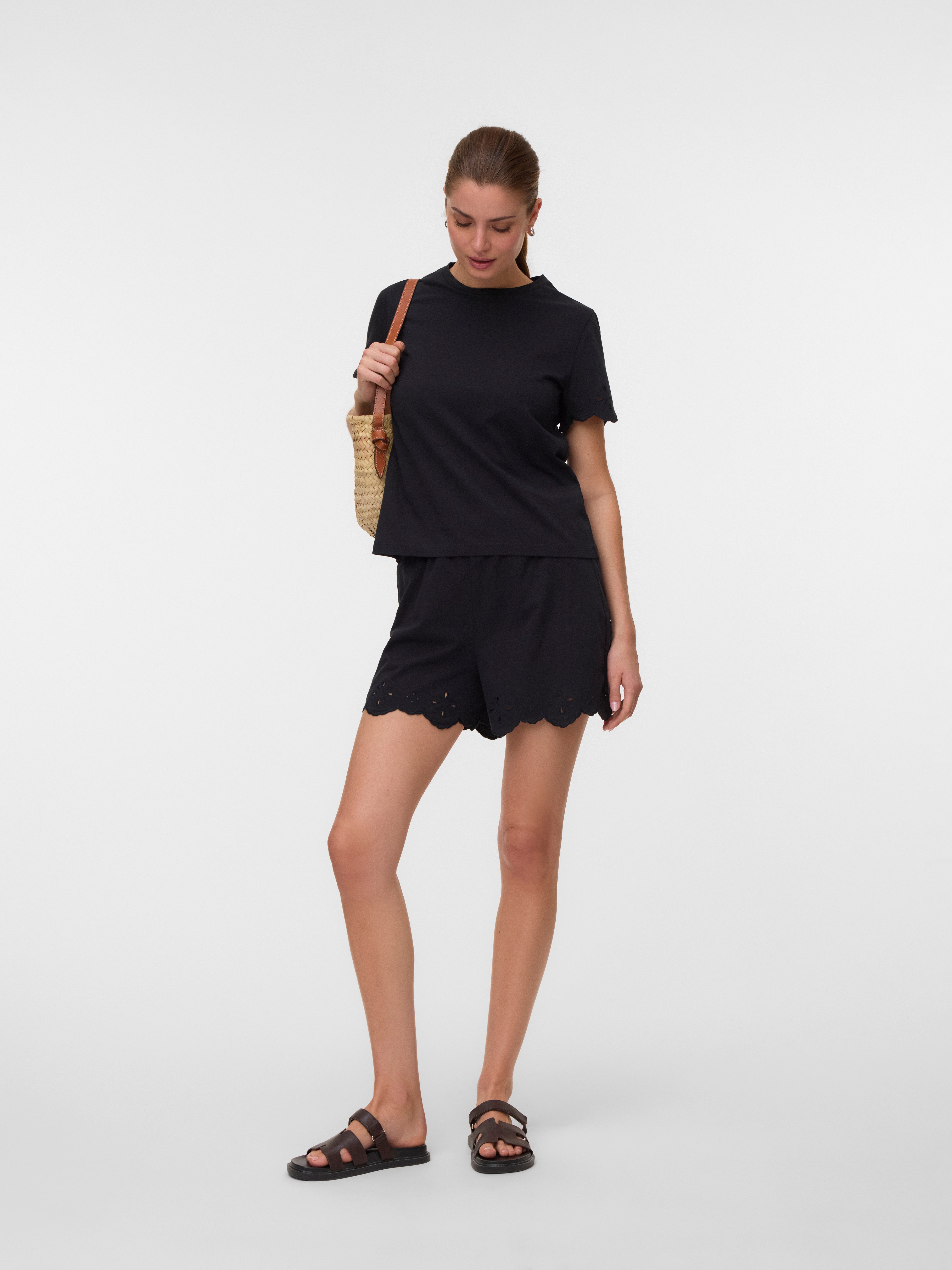 Vero Moda Kurzarmshirt VMLOUISE SS TOP JRS Baumwolle, regular fit – Bild 5 von 5