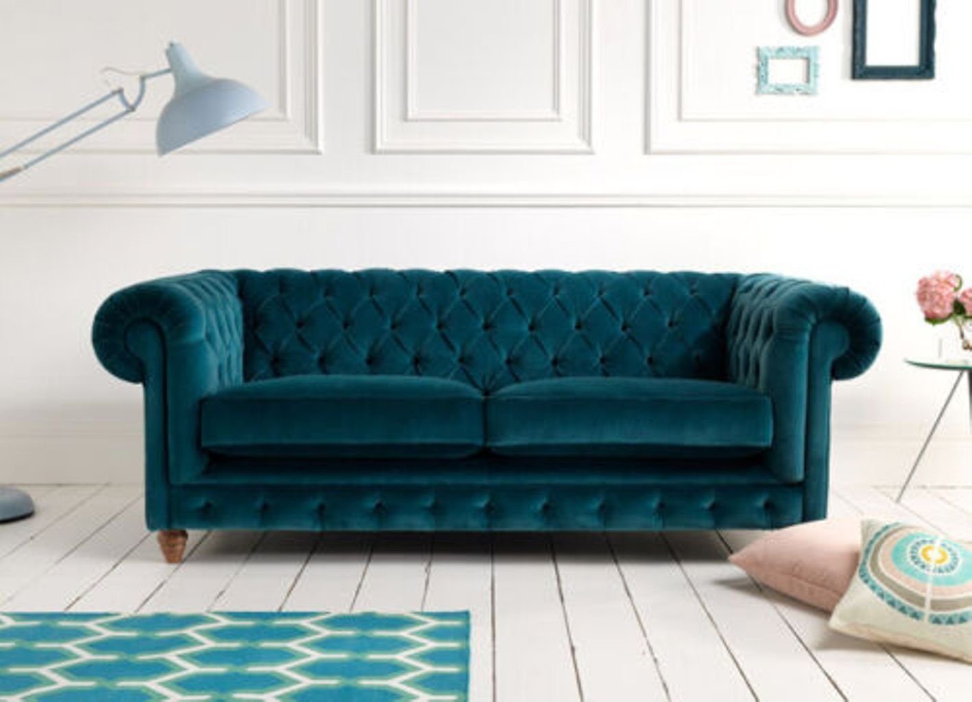 Luxus Sofa Chesterfield Leder Couch Chesterfield-Sofa, Design Polster JVmoebel Sitz