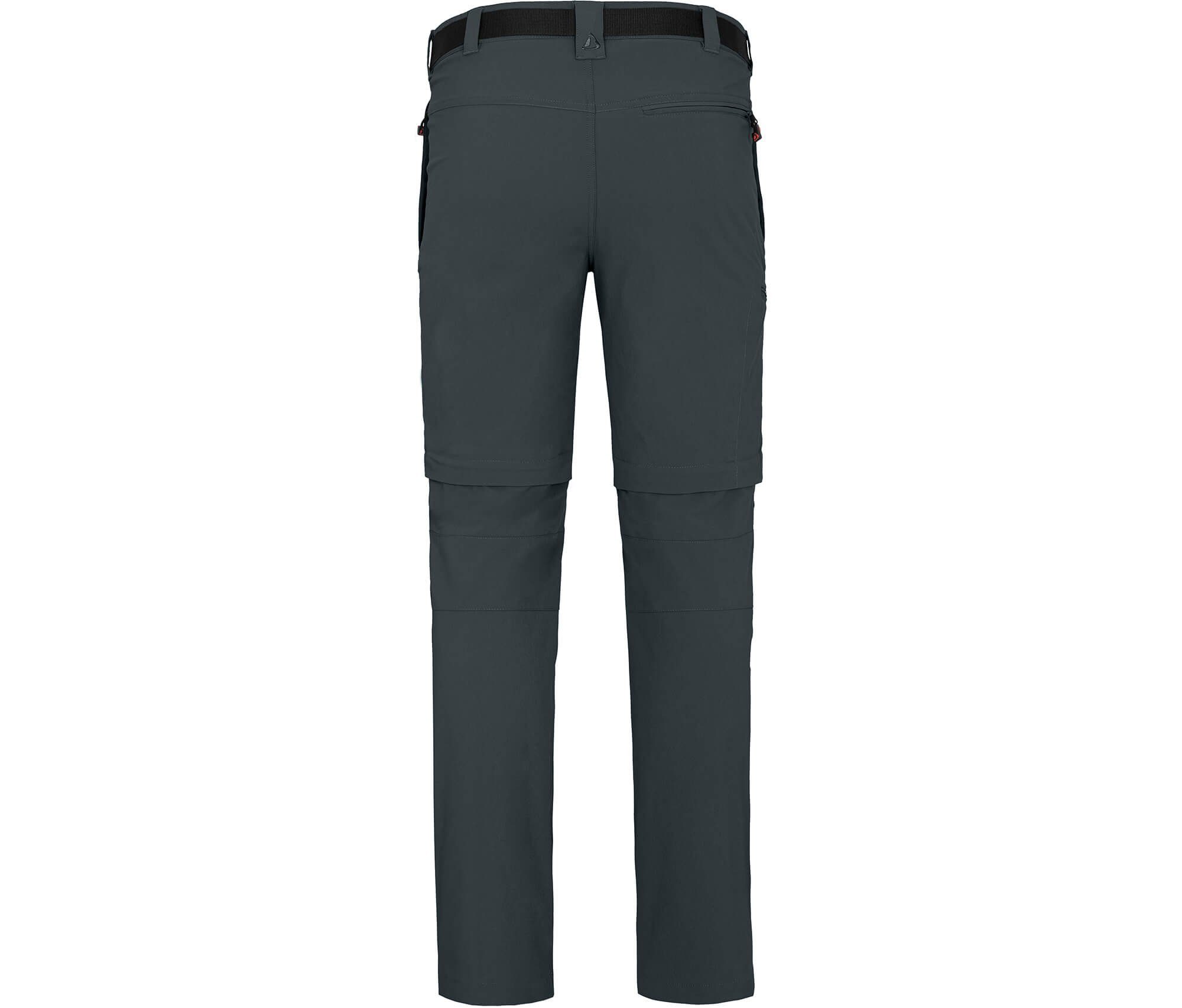 Bergson Zip-off-Hose BAKER ZIPP-Off Normalgrößen, Herren grau pflegeleicht, dunkel Wanderhose, vielseitig
