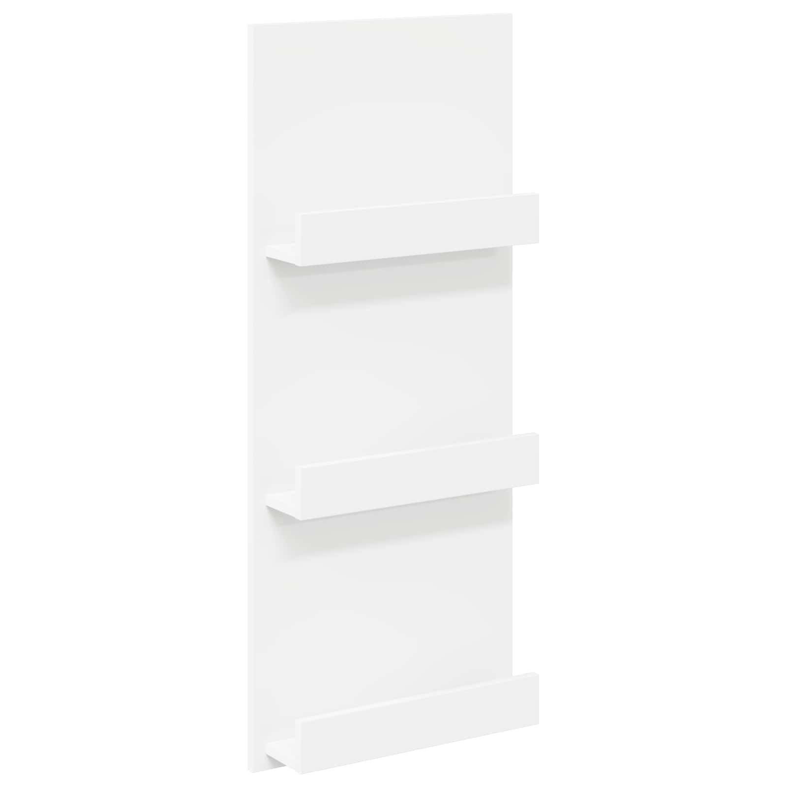 vidaXL Zeitungsständer 43 x 11 x 102 cm Zeitungsständer Holzwerkstoff Weiß 43x11x102 cm moder