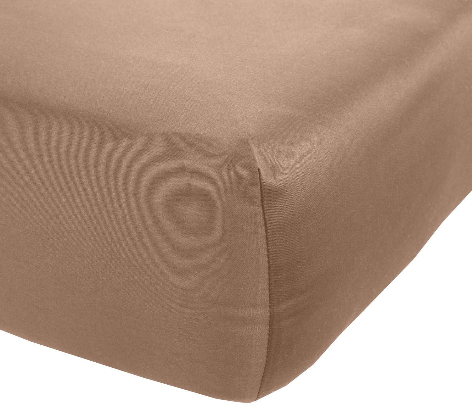 BETTWAESCHE-MIT-STIL Spannbettlaken Mako Satin Spannbettlaken, Topper günstig online kaufen