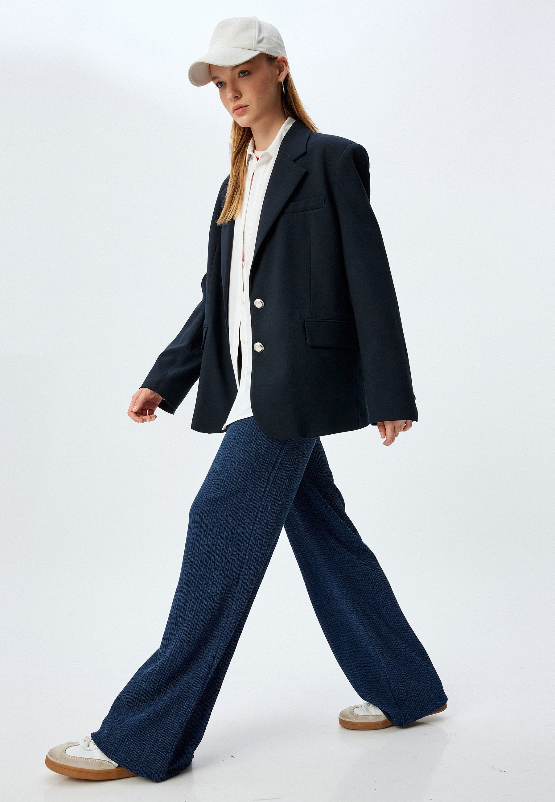 Schlupfhose Normale Leibhöhe Kordelzug Taille Schlupfhose