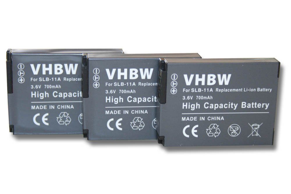 vhbw kompatibel mit Samsung Digimax WB690, WB650, WB700 Kamera-Akku Li-Ion 700 mAh (3,6 V)