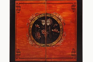 OPIUM OUTLET Kommode Chinesischer Schrank Möbel asiatisch orientalisch, Vintage Landhaus-Stil, komplett montiert, Sideboard Anrichte aus Holz