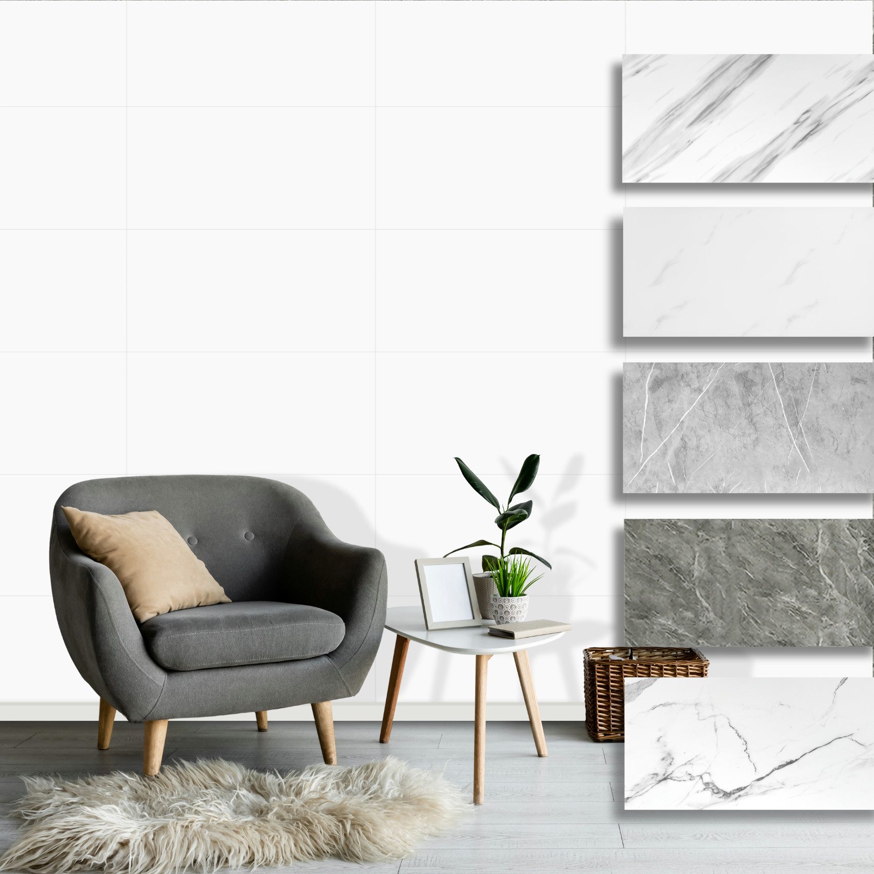Hexim Wandpaneel, (Wandverkleidung Marmor Optik 0,9 günstig online kaufen