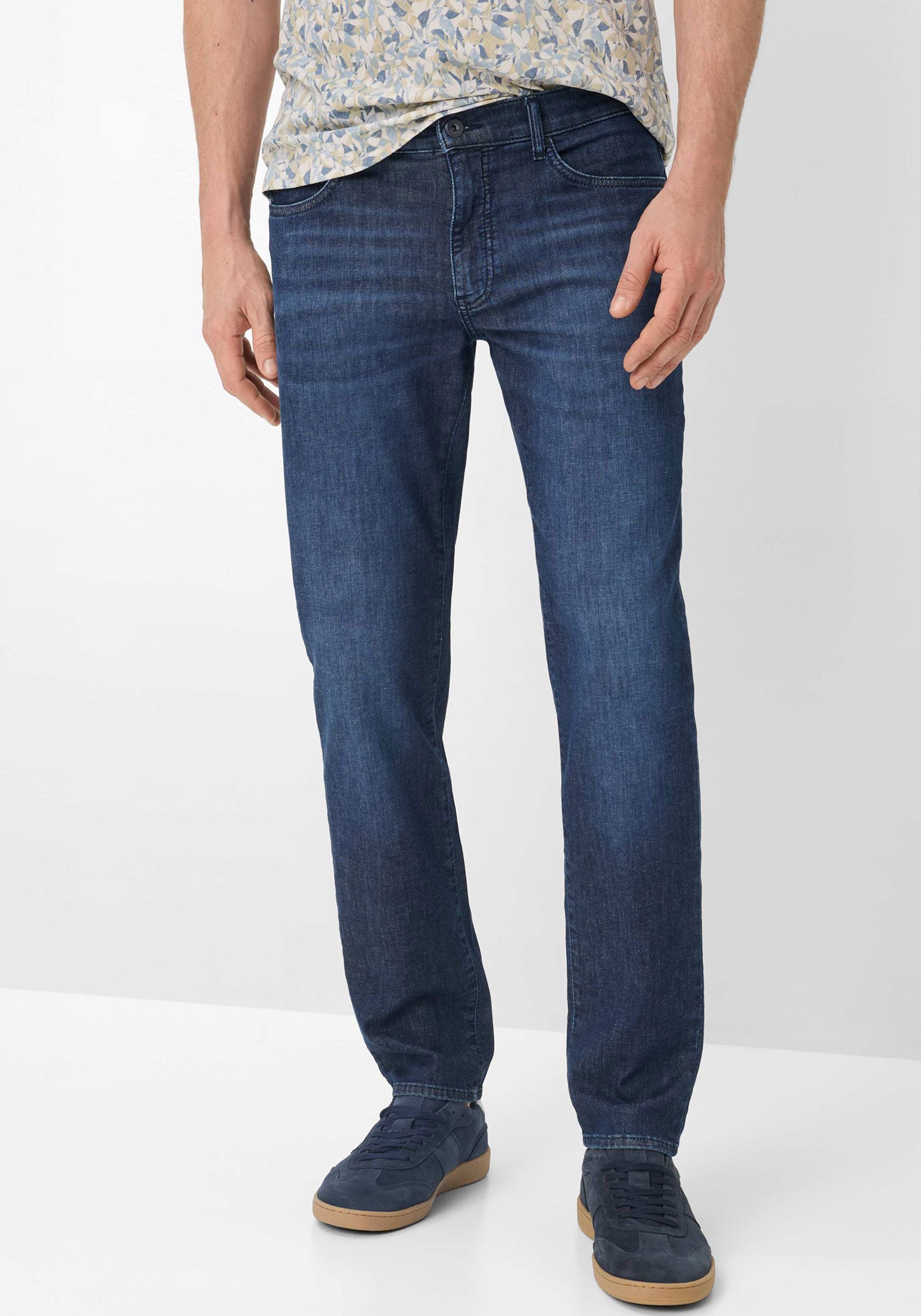 Brax 5-Pocket-Jeans CADIZ Straight Fit Sommerjeans - Stretch