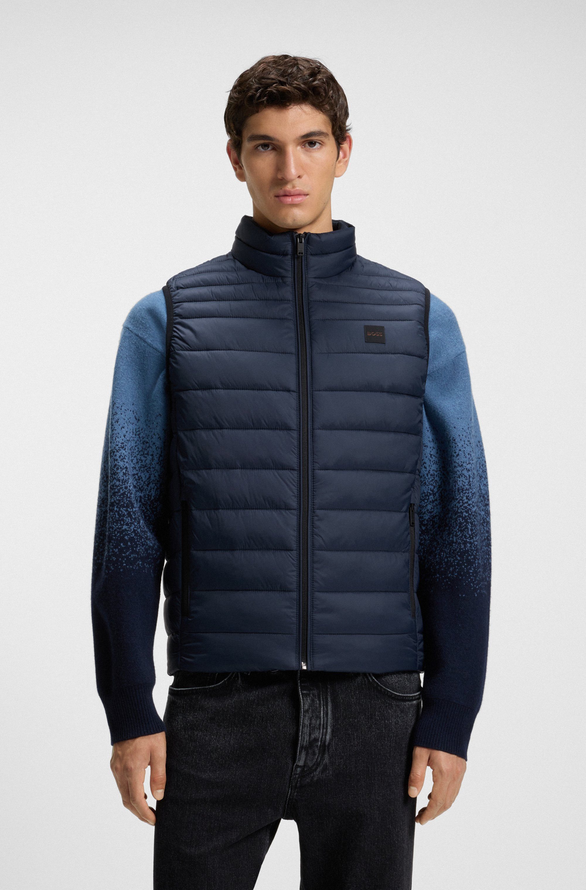 BOSS ORANGE Steppweste Odeno Stehkragen, slim günstig online kaufen