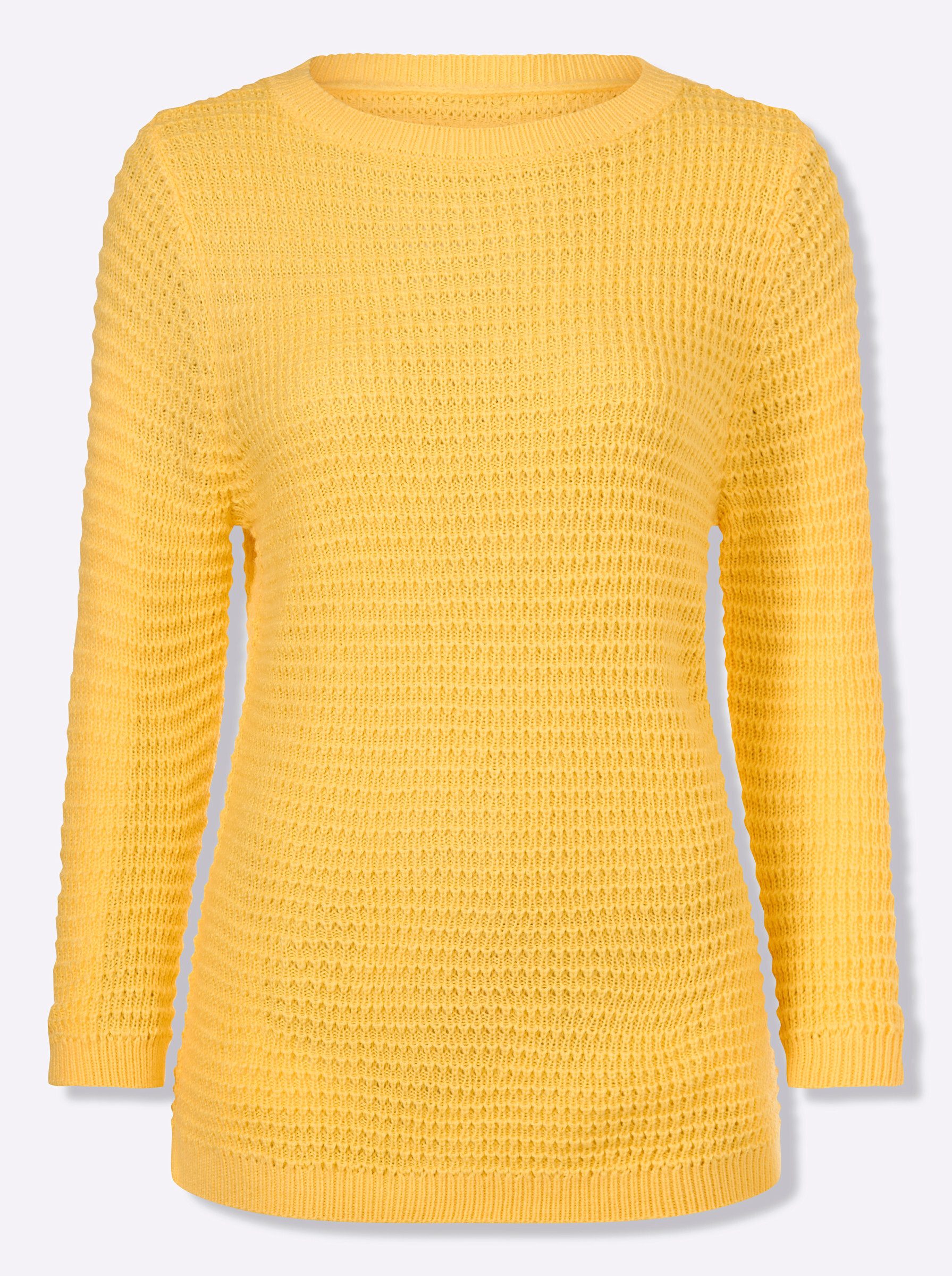 Sieh an! Strickpullover 3/4-Arm-Pullover 3/4-Arm