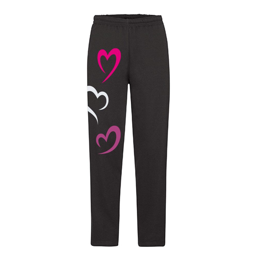 G-graphics Jogginghose Herzen Jog Pants mit Print / Aufdruck