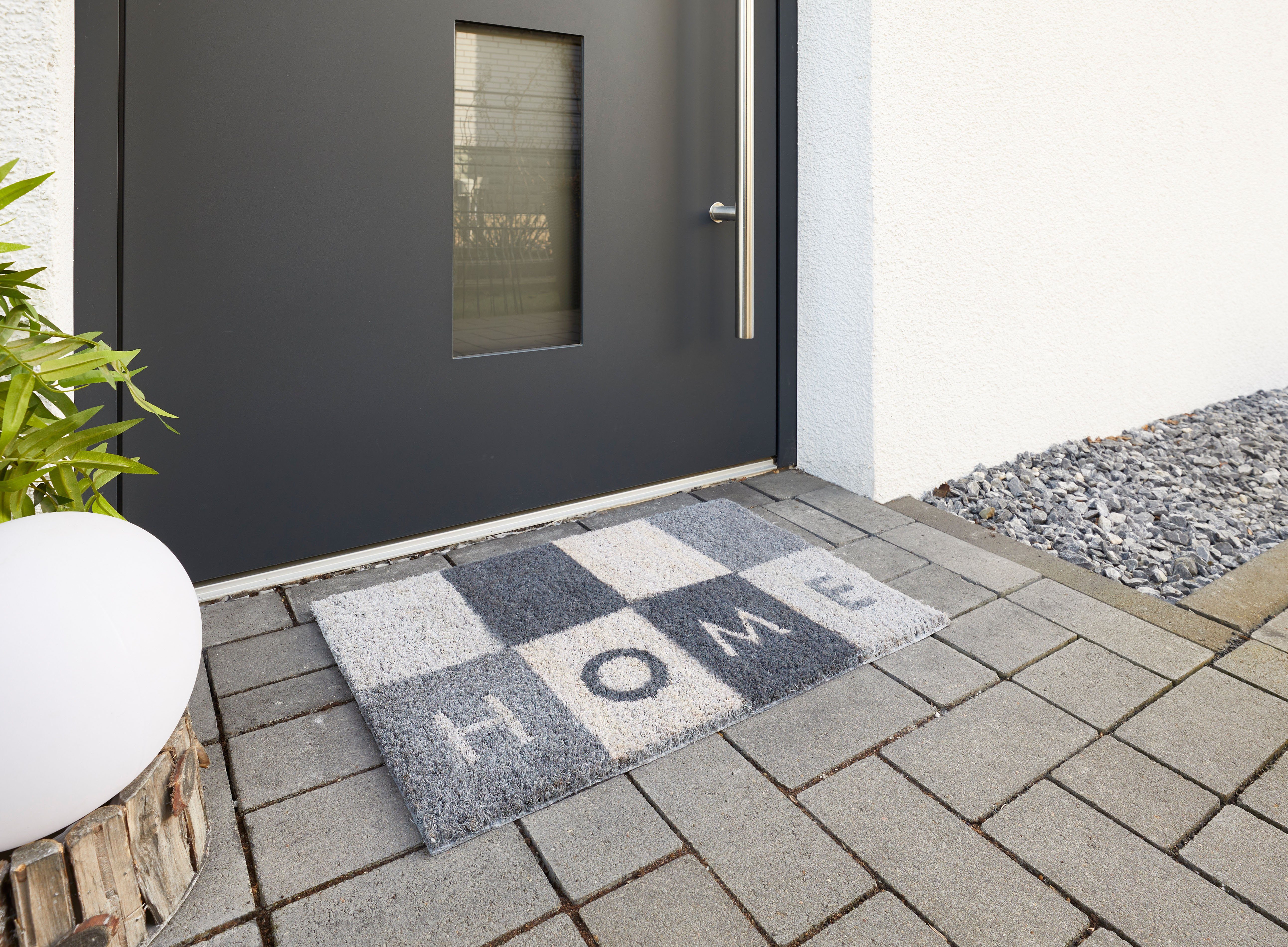 Andiamo Fußmatte Kokos Home, rechteckig, Höhe: 17 mm, Schmutzfangmatte, mit Spruch, In- und Outdoor geeignet – Bild 2 von 5