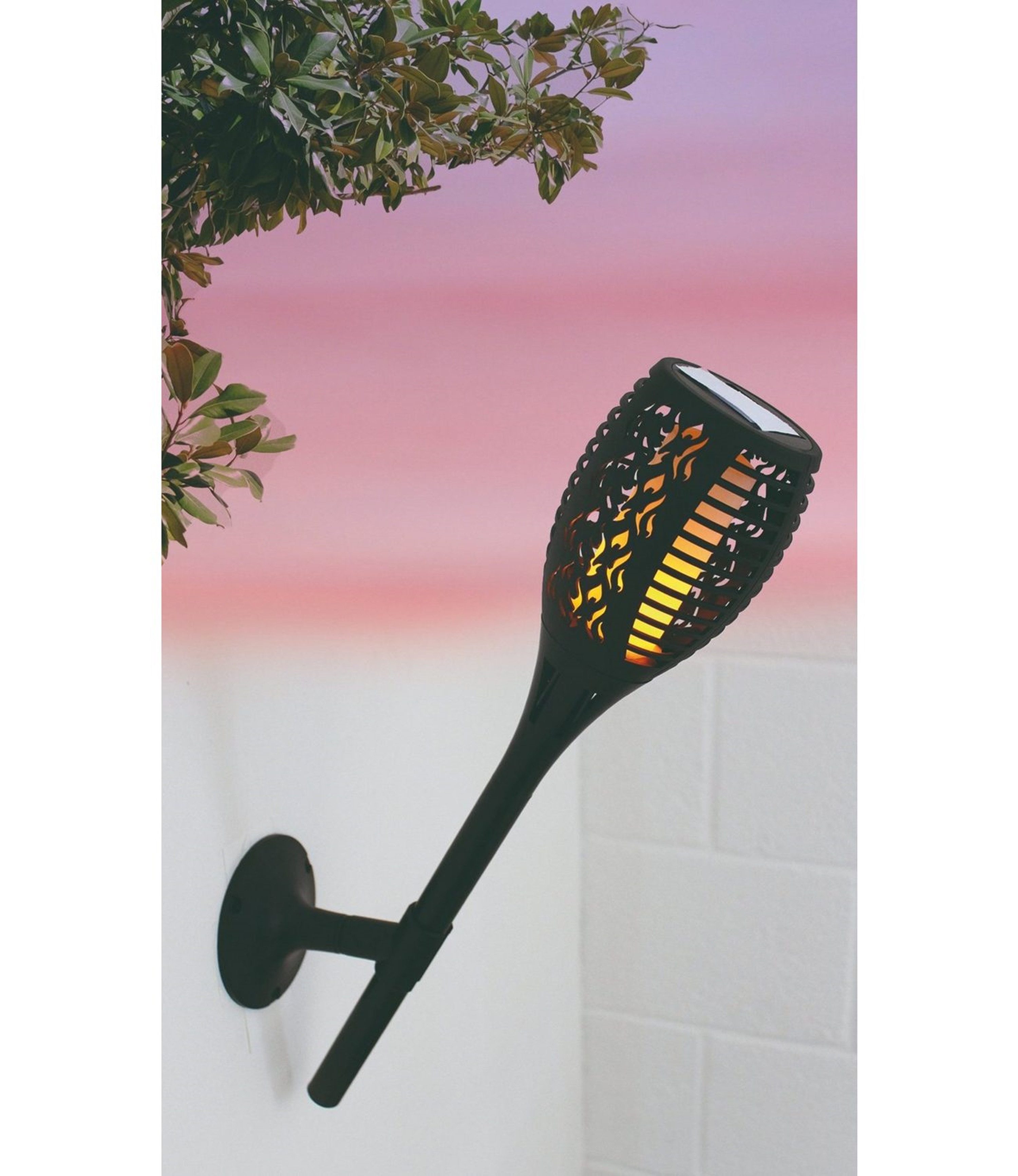 Luna24 simply great ideas... Gartenleuchte Fackel Magic Fire 3in1, Gartenbeleuchtung, Solarleuchte, Solarlampe, LED fest integriert, Fackel mit Solarbetrieb 3 in 1