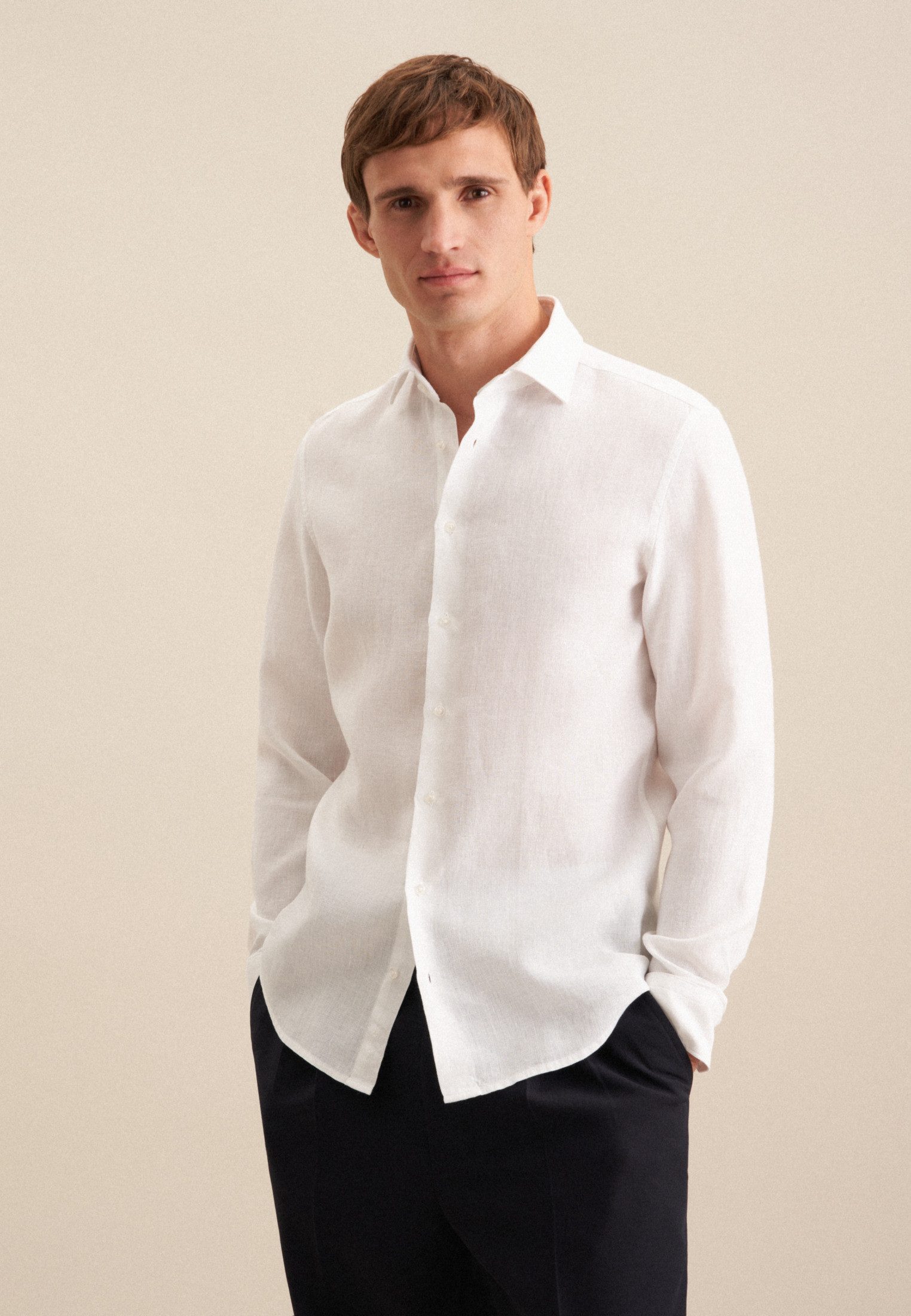 seidensticker Businesshemd Slim Slim 1/1 Kentkragen Uni günstig online kaufen
