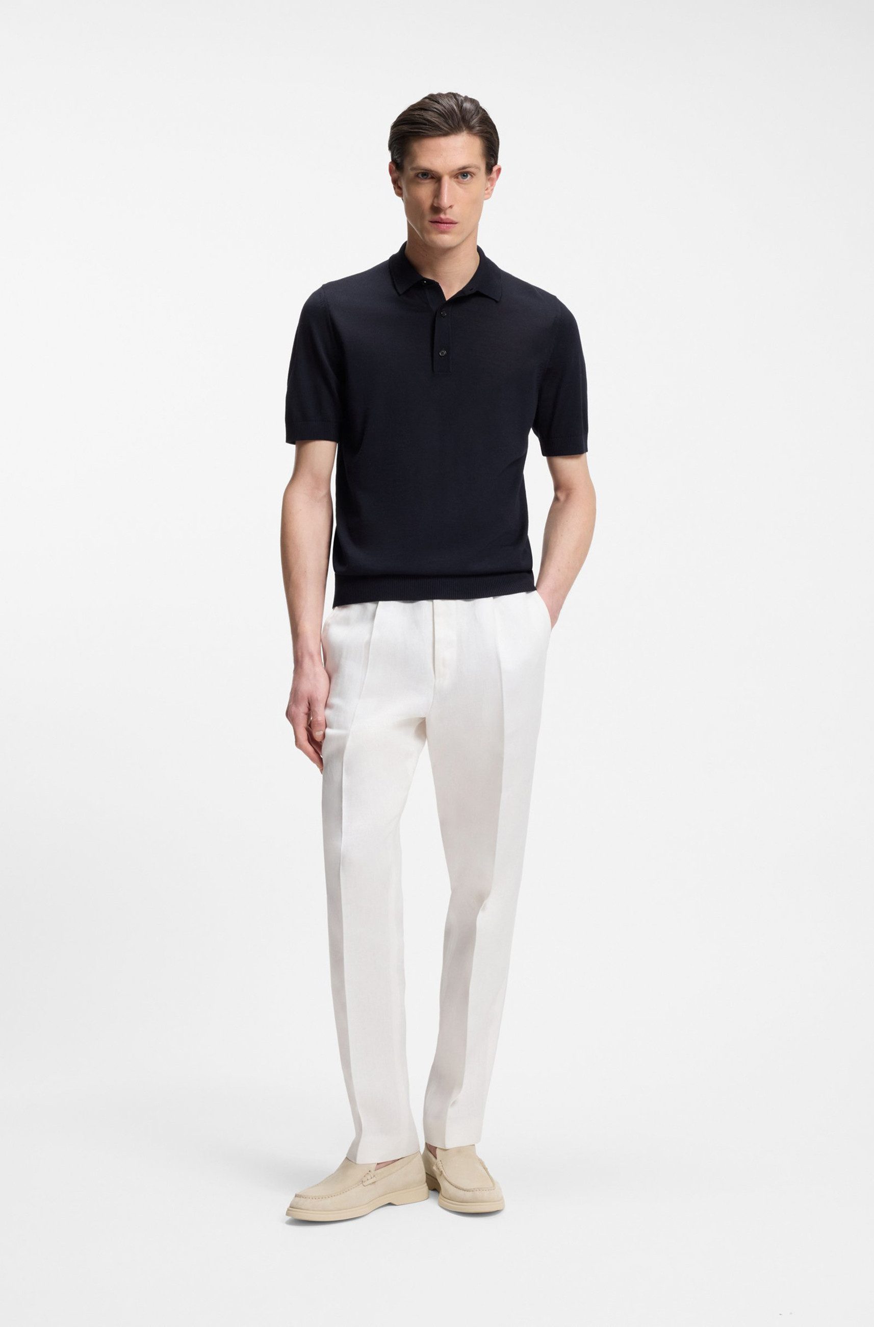 BOSS Poloshirt H-Nolano aus Schurwolle (1-tlg) günstig online kaufen