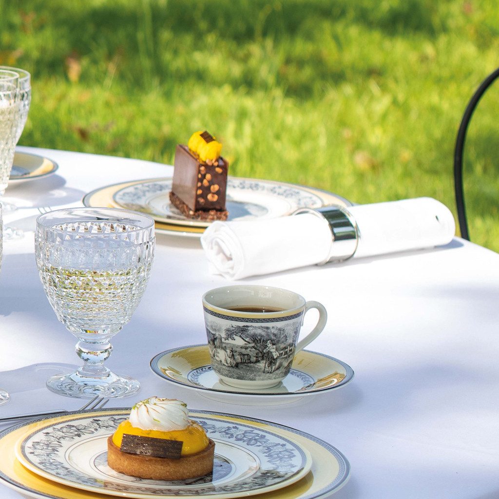 Villeroy & Boch Untertasse Audun Ferme Frühstücks-/Suppenuntertasse 18cm, (1 St), Premium Porcelain, mikrow.- & spülm.sicher, Made in Germany