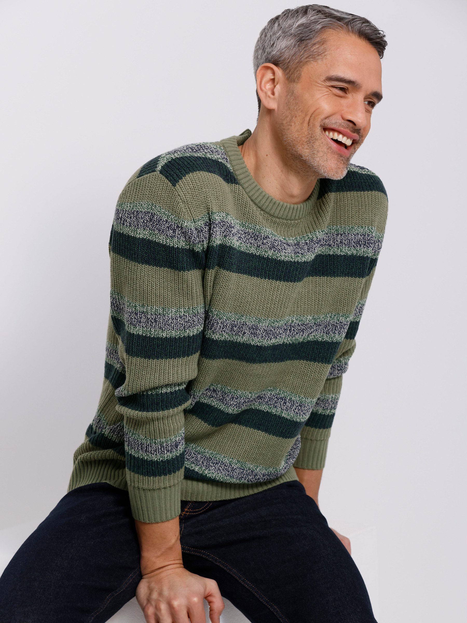 Sieh an! Strickpullover Pullover Langarm