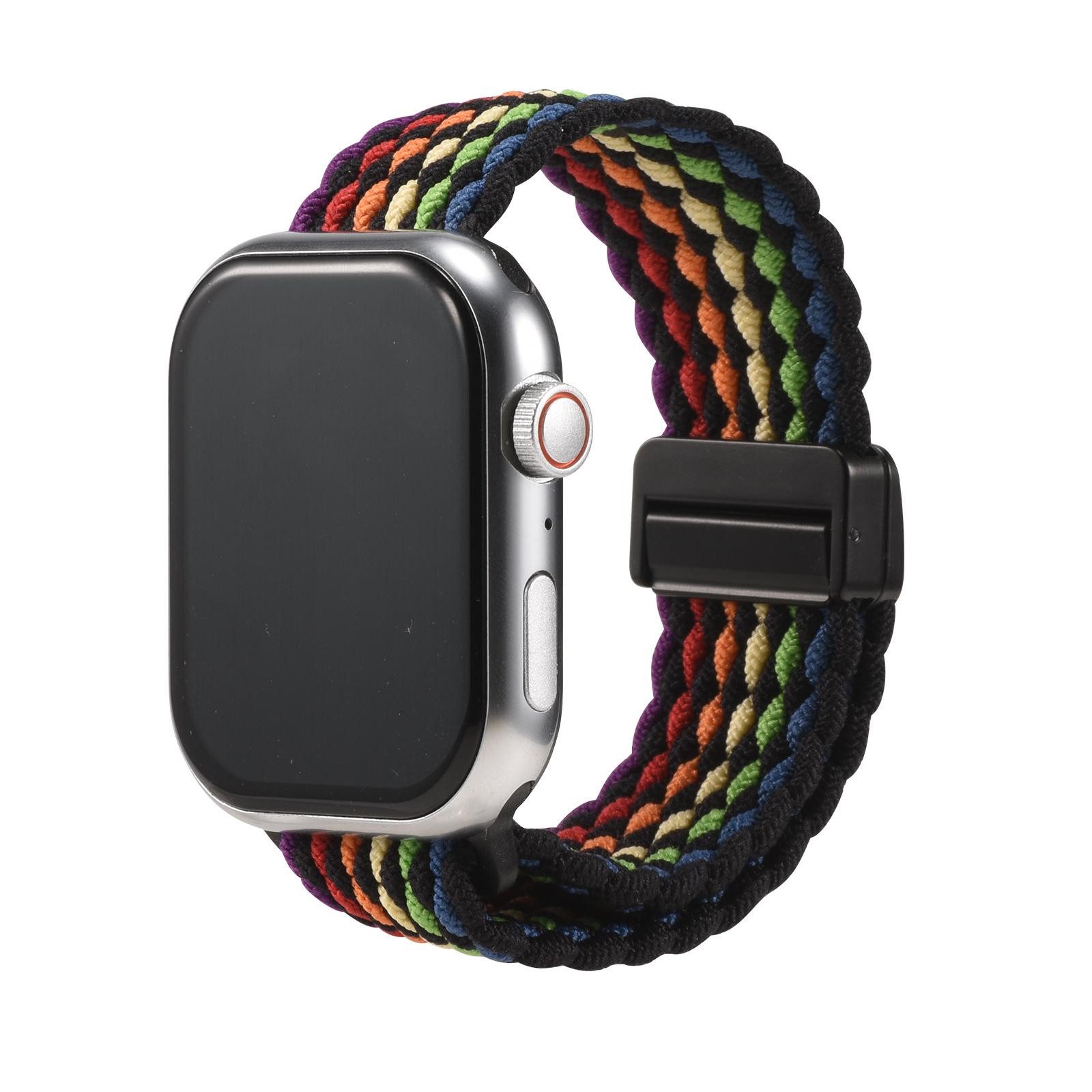 CoolGadget Smartwatch-Armband Fitnessarmband aus Nylon iWatch, für Apple Watch 1 - 6 7 8 9 10 11 SE 1 2 3 Ultra 1 2 3 42 44 45 49 mm