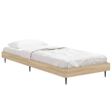 furnicato Bett Bettgestell Sonoma-Eiche 75x190 cm Holzwerkstoff