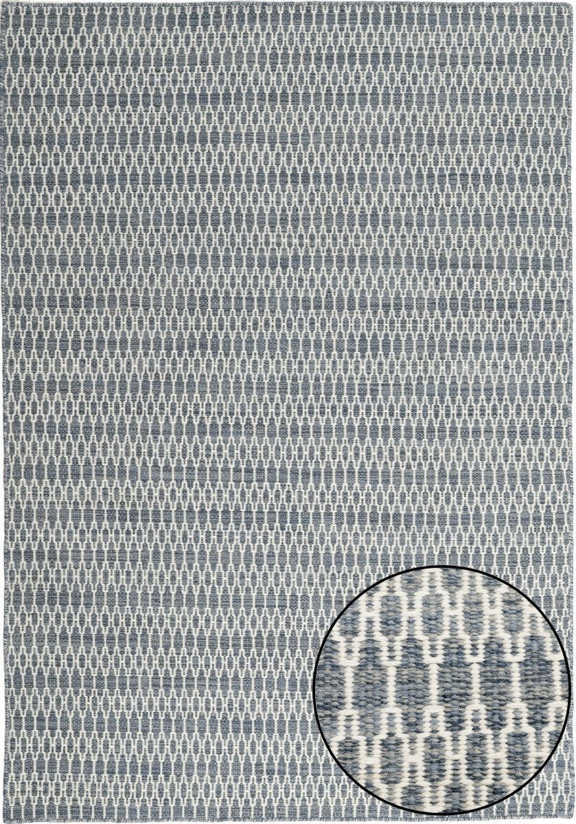 Carpet Avenue Teppich Kelim Vera - Blau 230x160, Rechteck, Höhe: 4 mm