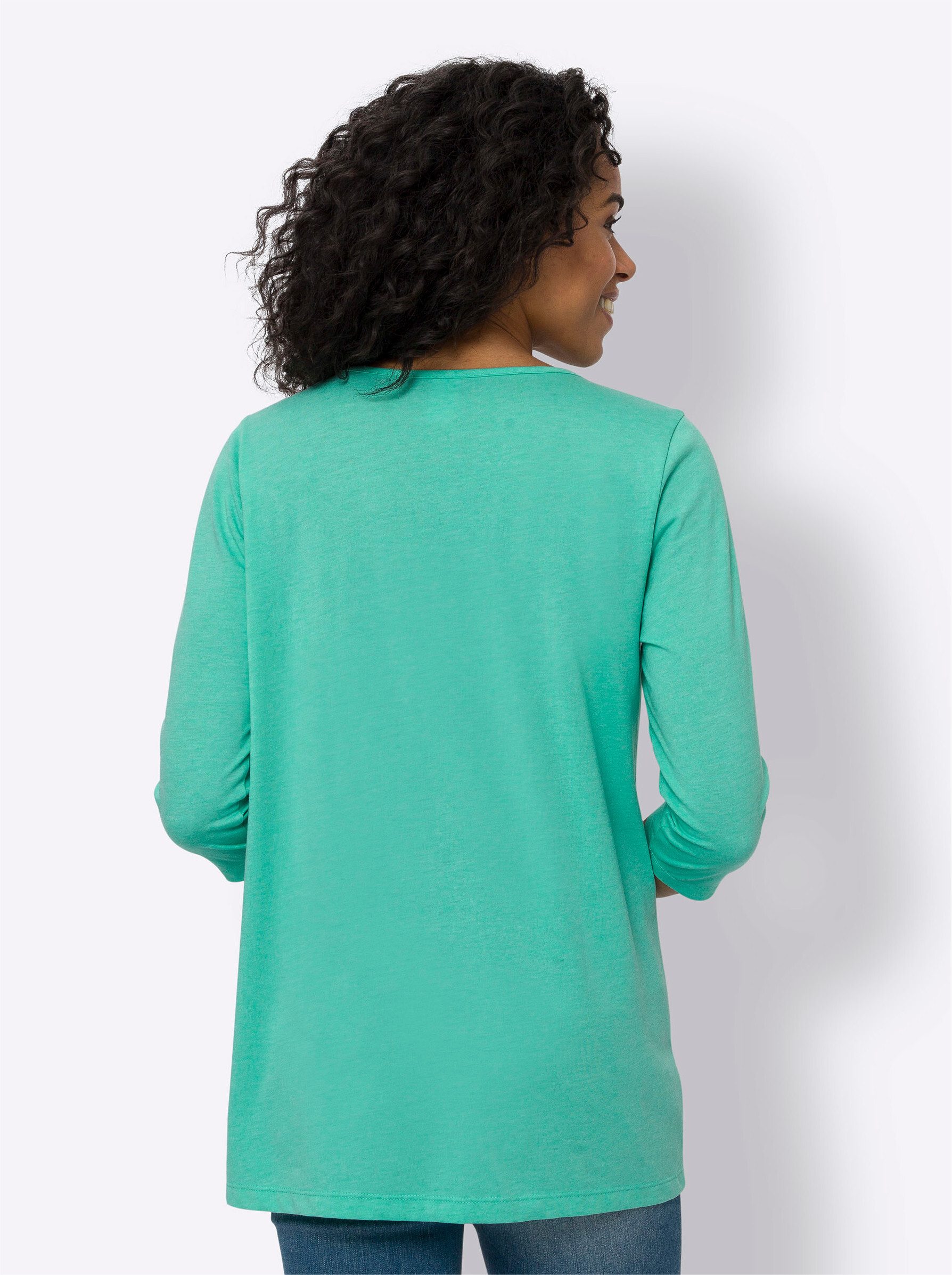 Sieh an! T-Shirt Longshirt . günstig online kaufen