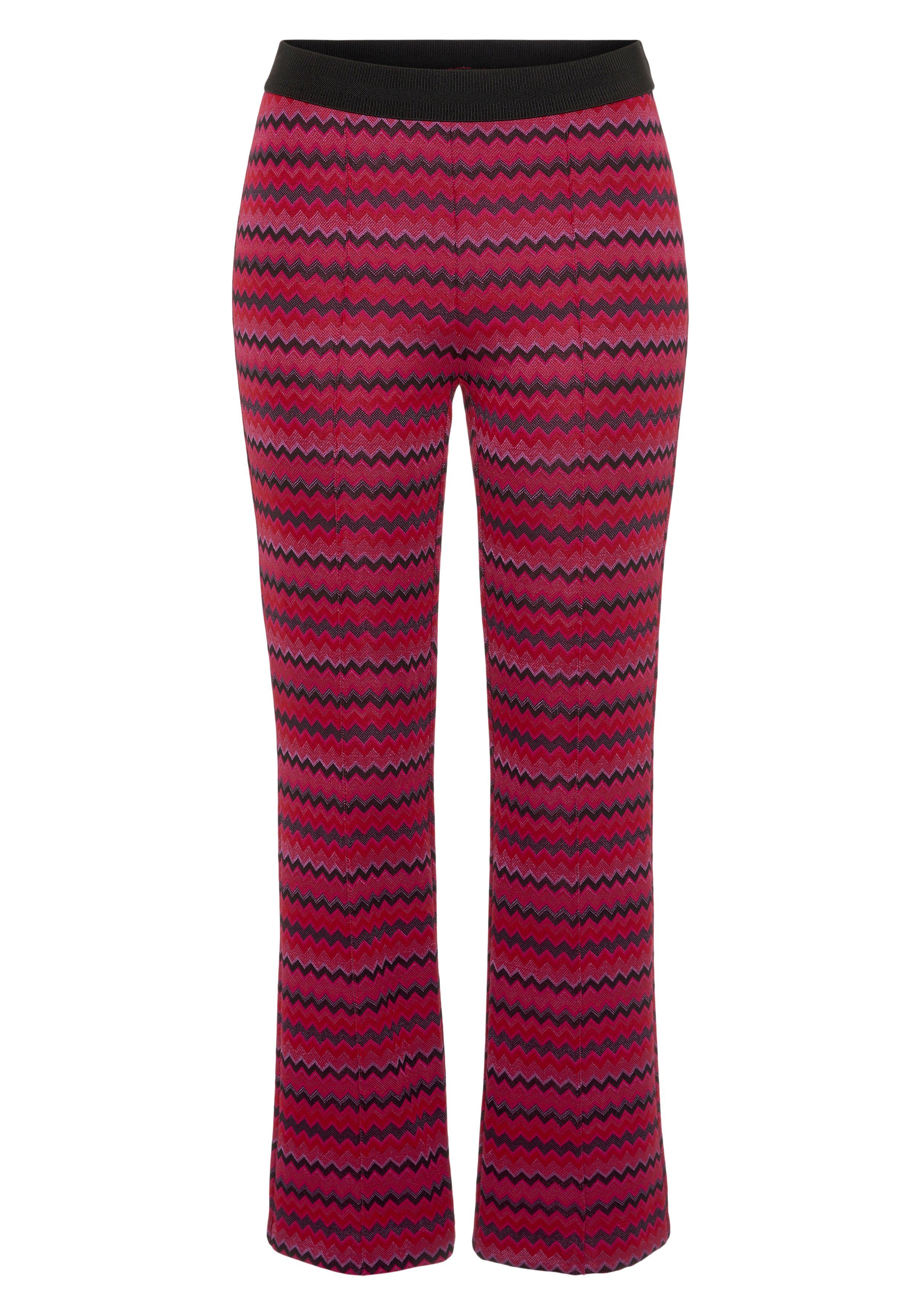 Stehmann Bundfaltenhose mit Ethnomuster