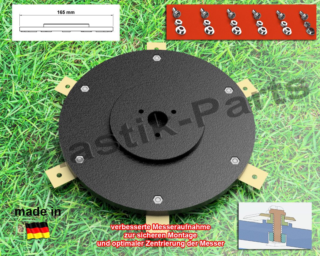 Plastik Parts Mährobotermesser Messerscheibe 6 Klingen Messerteller für Navimow i105E i108E i110N