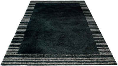 Teppich Cameo, Bruno Banani, rechteckig, Höhe: 20 mm, angenehme Haptik, mit Bordüre, Wohnzimmer, Schlafzimmer, Kinderzimmer