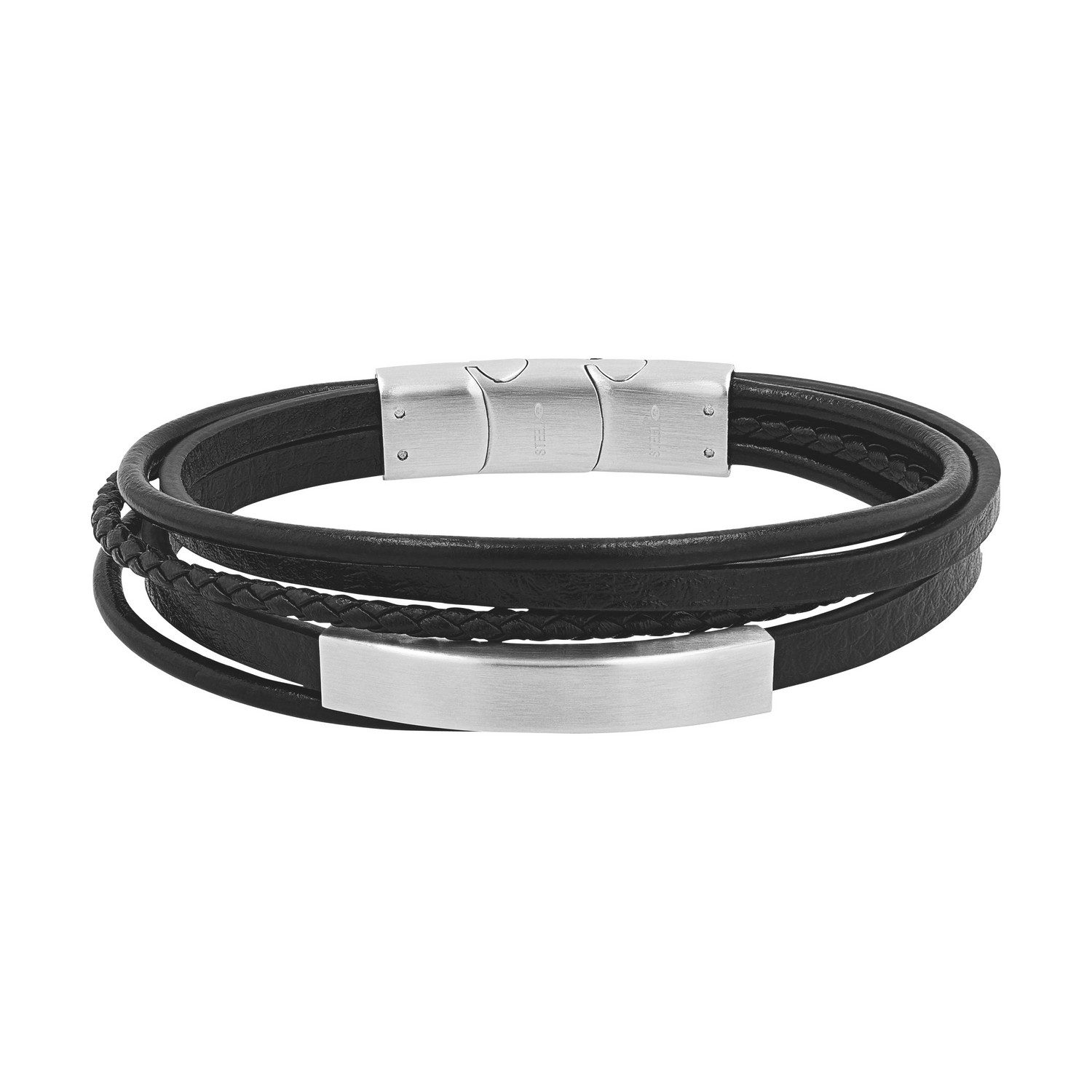 TOM TAILOR Lederarmband Schmuck Geschenk Edelstahl Leder