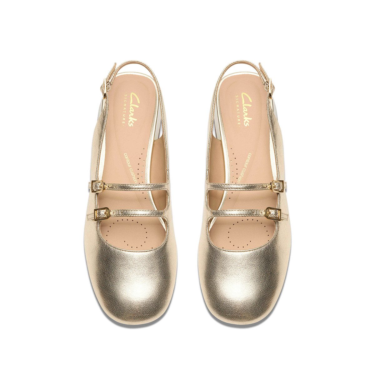 Clarks Clarks Daiss30 Dazz 26185876 4, Peeptoes & Slingpumps, Gold, Damen Peeptoepumps