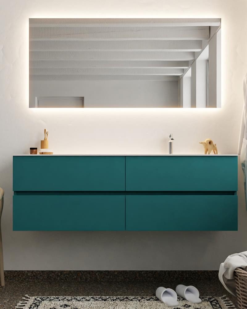 Waschtisch set ozeanblau vica 150 cm NV76341896