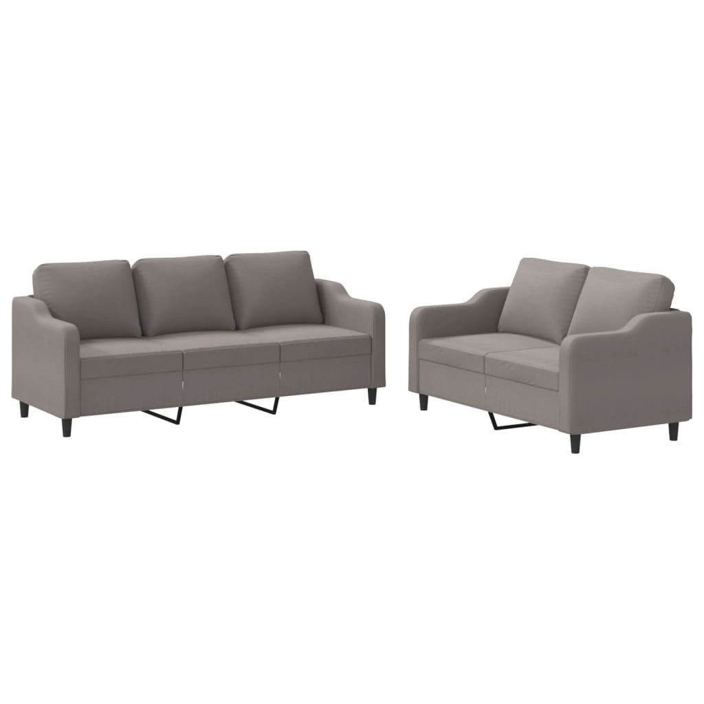 vidaXL Sofa 2-tlg. Sofagarnitur mit Kissen günstig online kaufen
