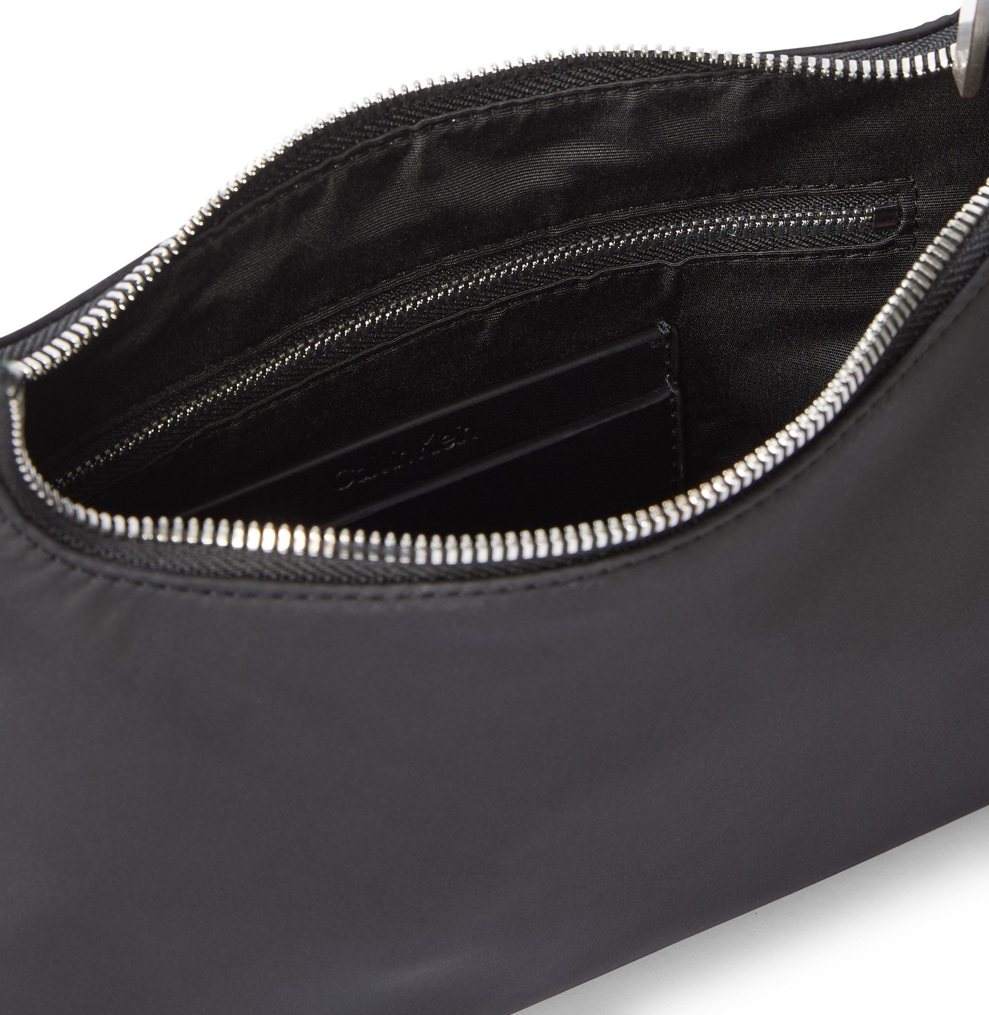Calvin Klein Jeans Henkeltasche SATIN NYLON SMALL SHOULDER BAG, Umhängetasche, Damen Handtasche, Henkeltasche mit CK-Logoemblem