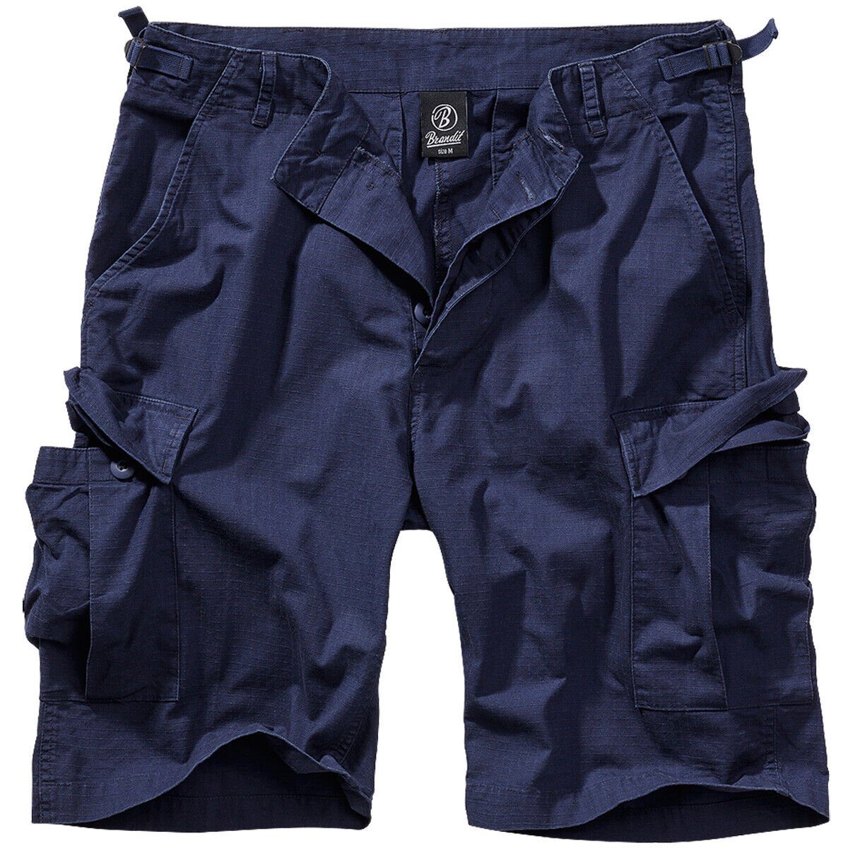 Brandit Cargohose Herren Bermuda Cargo Shorts knielang Kurze Hose Short Sommer Ripstop Navy