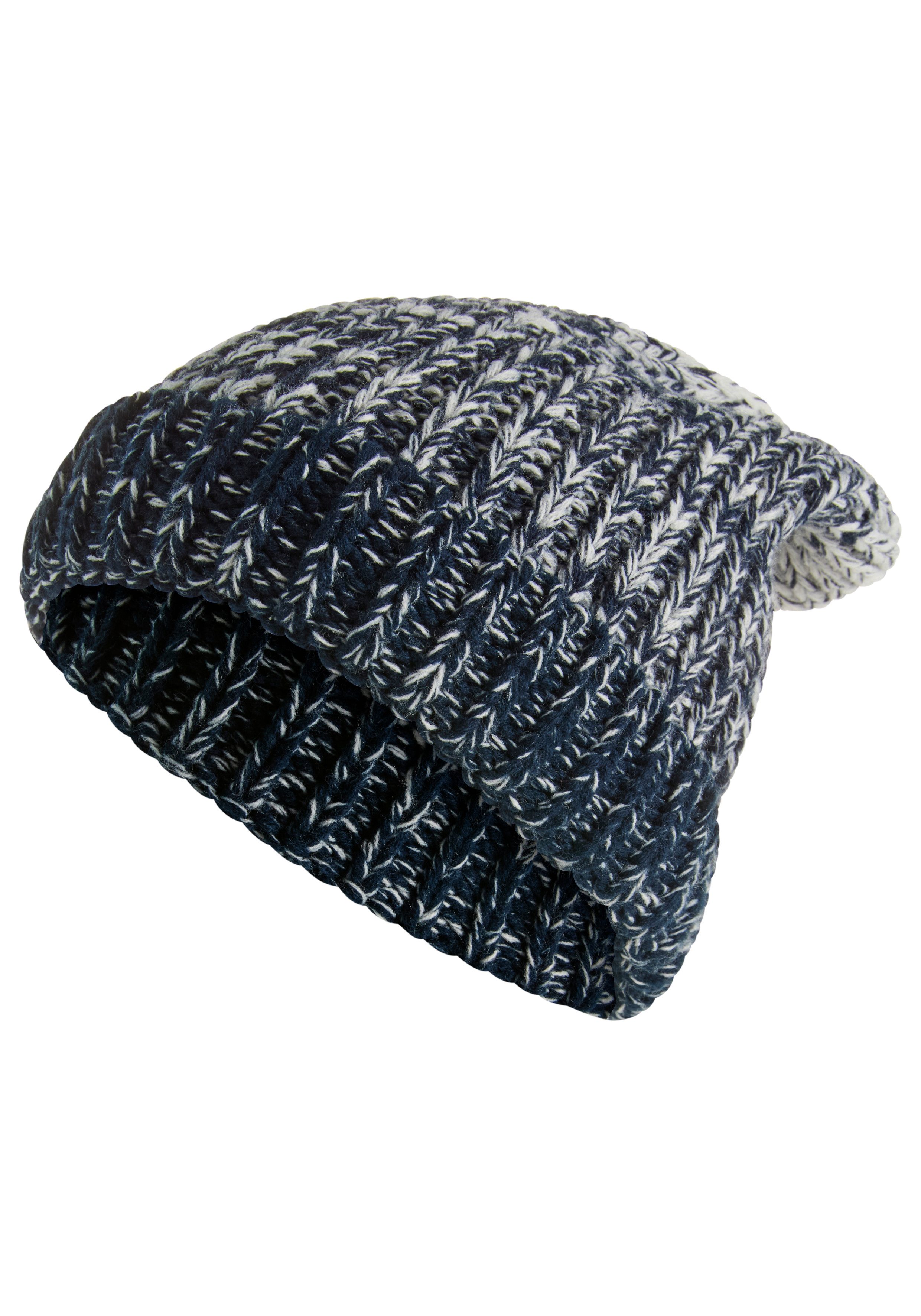Man's World Strickmütze in auffälliger Melange-Optik