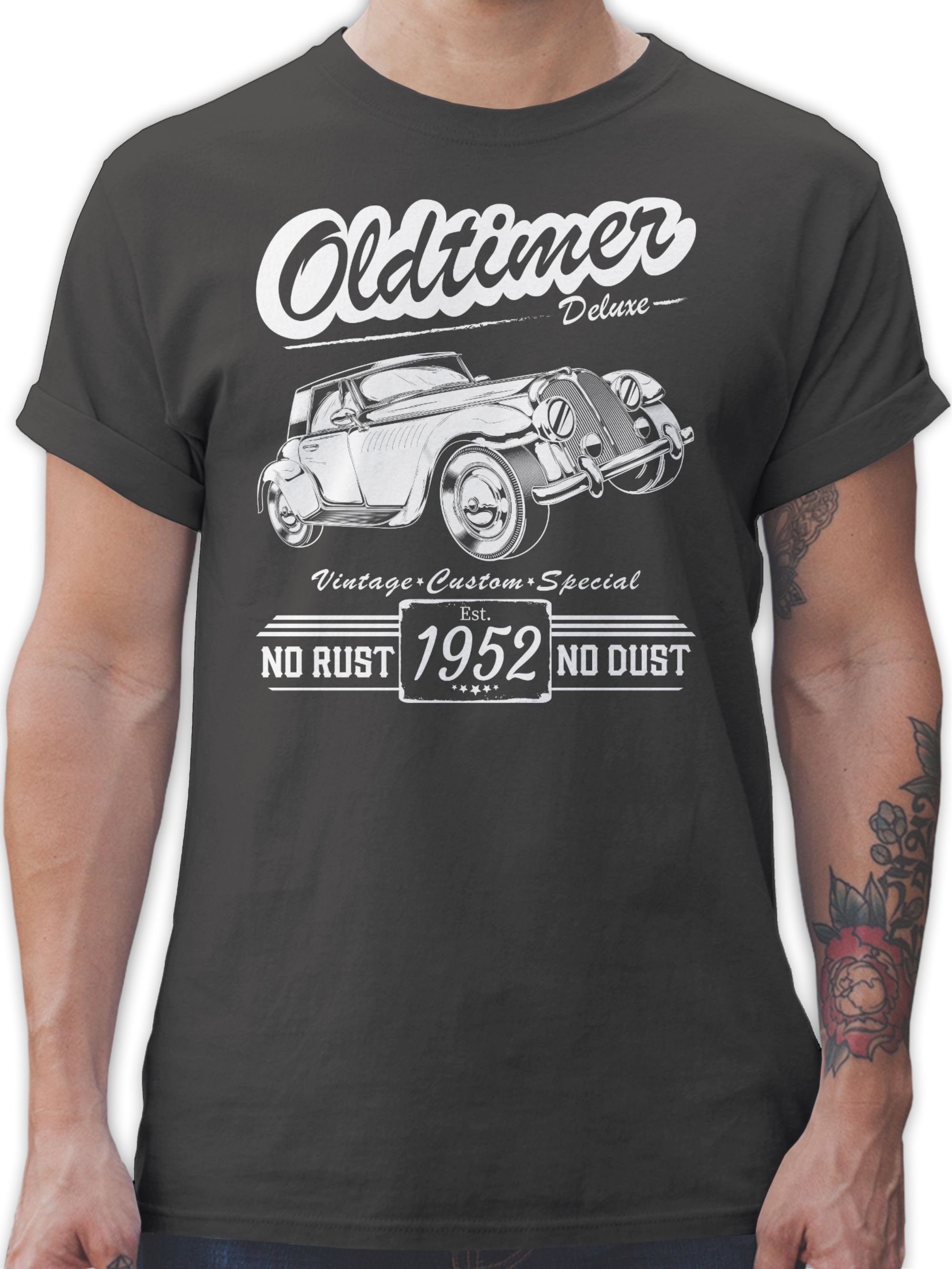 Shirtracer T-Shirt Siebzig Oldtimer Baujahr 1953 70. Geburtstag 3 Dunkelgrau