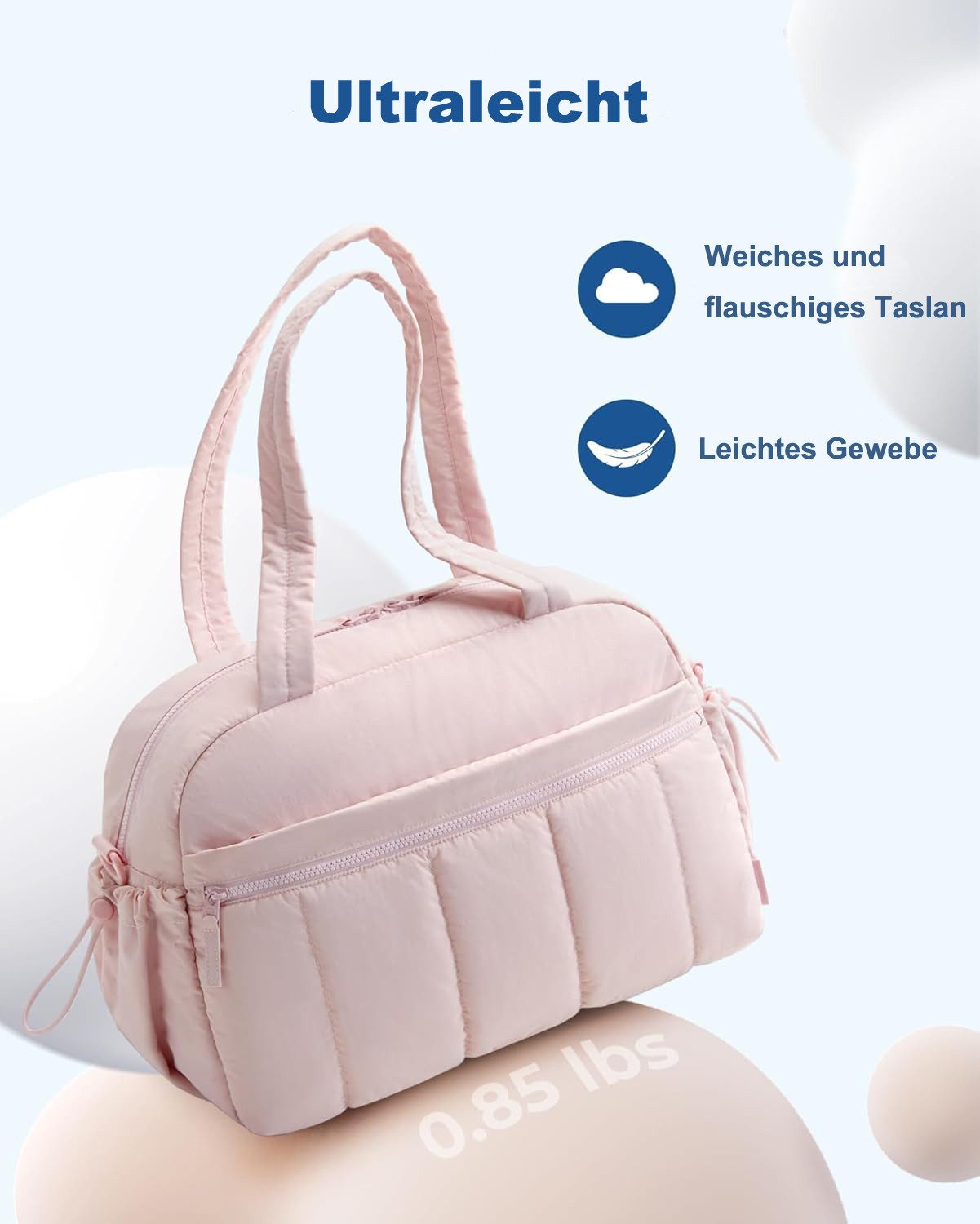 Zaewry Reisetasche Damen Sporttasche, Wasserabweisende Weekender Reisetasche, Handgepäck (1-tlg), Fitness-Tasche mit Nasstasche für Schwimmen und Sauna