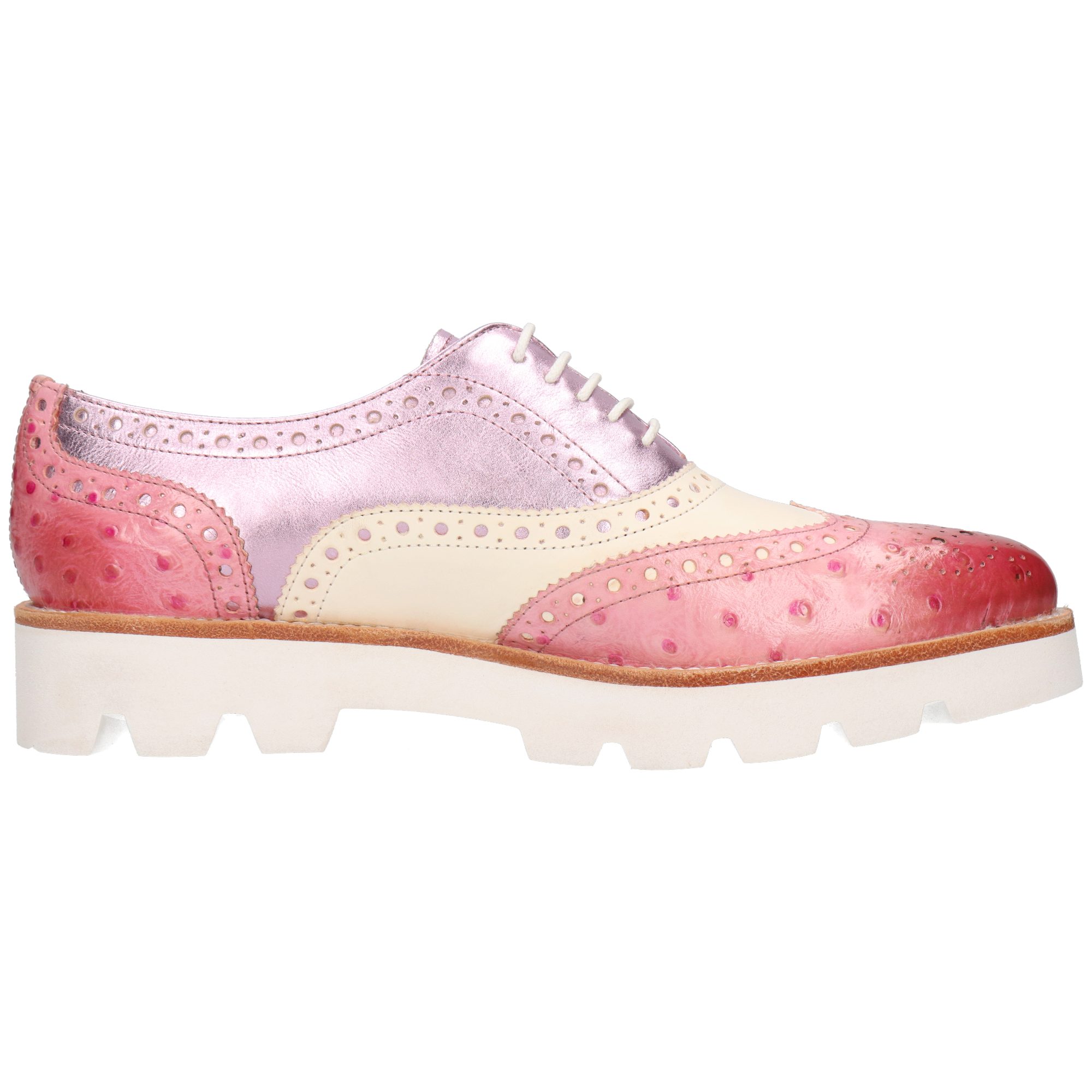 Melvin & Hamilton Molly 2 Leder-Oxford Schuhe für Damen Schnürschuh Plateau günstig online kaufen