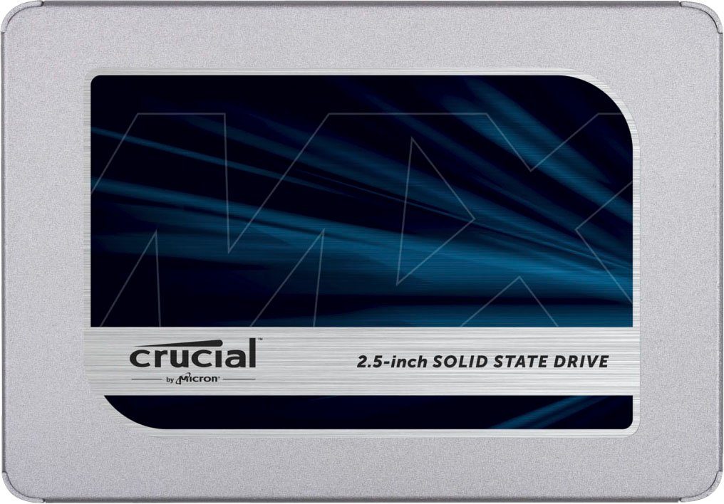 Crucial MX500 1TB SSD interne SSD (1 TB) 2,5" 560 MB/S Lesegeschwindigkeit, 510 MB/S Schreibgeschwindigkeit, 3D NAND SATA | SSD-Festplatten