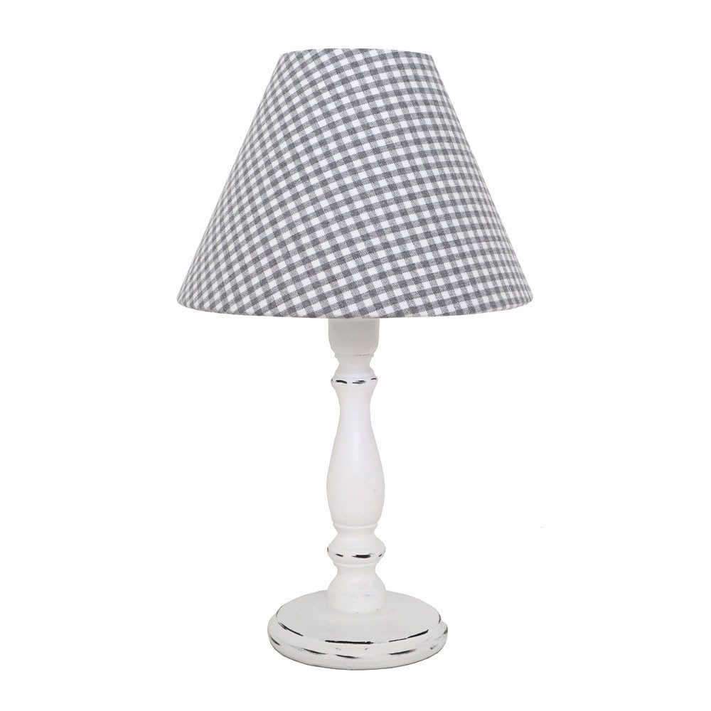 Grafelstein Tischleuchte Tischlampe LITTLE COTTAGE weiß grau aus Holz mit k günstig online kaufen