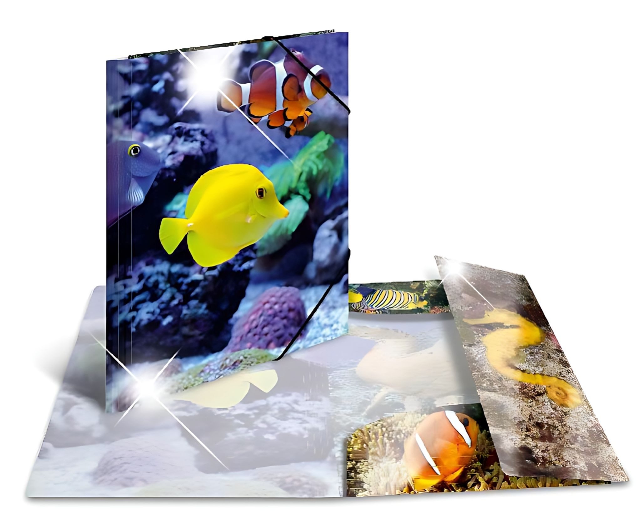 HERMA Organisationsmappe Herma Sammelmappe Eckspanner PP A3 Glossy Fische