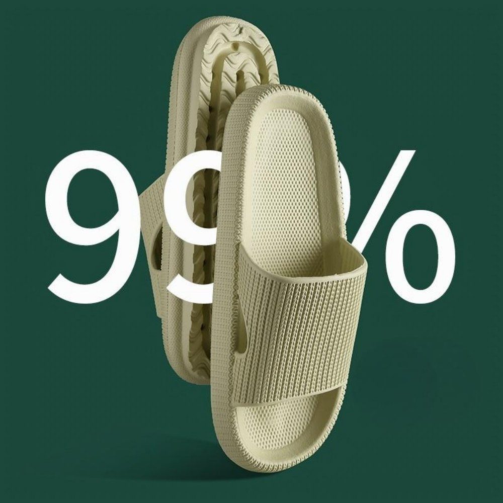 HUSK'SWARE Unisex Badeschlappen Damen Herren Badepantolette (Unisex Badeschlappen - Rutschfest & leicht fur Sommer und Bad) Rutschfeste Sohle Bequemes FuBbett Vielseitig einsetzbar