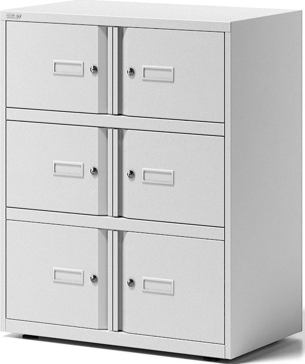 Bisley Aktenschrank Schrank Office Lodge Essentials 6 Türen BxTxH 80x47x101,5cm verkehrswe