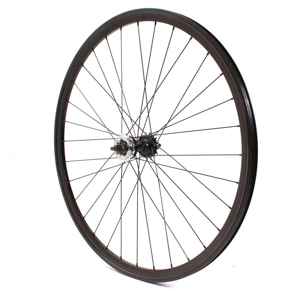 KHEbikes Fahrrad-Laufrad Fixie Laufrad hinten 700c 28“ Zoll Doppelkammer schwarz, BMX