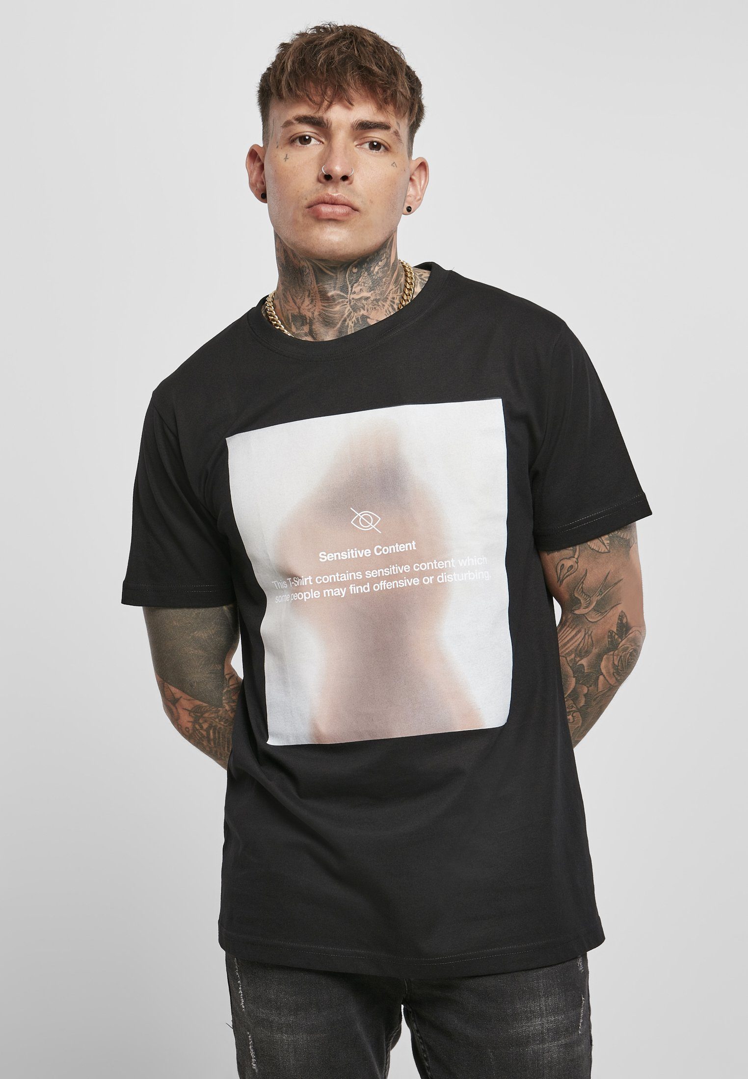 Mister Tee MisterTee T-Shirt Herren Sensitive Content Tee (1-tlg) black | T-Shirts