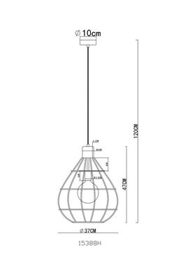 Globo Hängeleuchte Hängeleuchte Esszimmer Wohnzimmer Pendelleuchte Küche Flur Metall